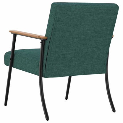 Fauteuil Donkergroen 59 x 75 x 78 cm Stof