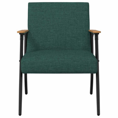 Fauteuil Donkergroen 59 x 75 x 78 cm Stof