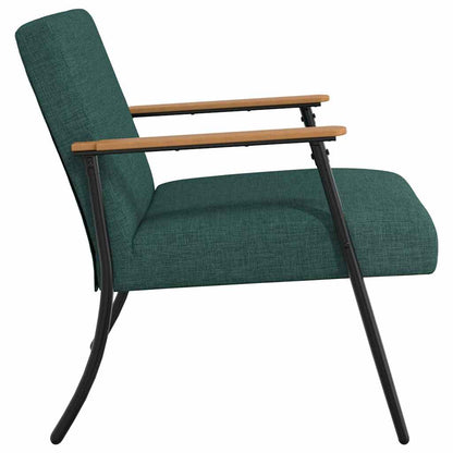 Fauteuil Donkergroen 59 x 75 x 78 cm Stof