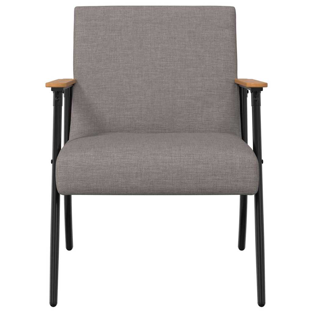 Fauteuil Taupe 59 x 75 x 78 cm Stof