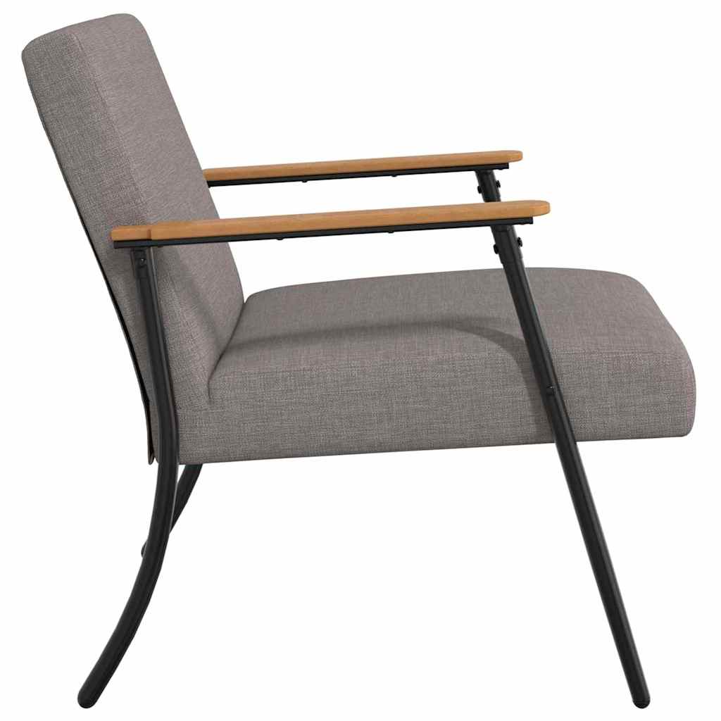 Fauteuil Taupe 59 x 75 x 78 cm Stof