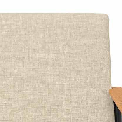 Fauteuil Crème 59 x 75 x 78 cm Stof