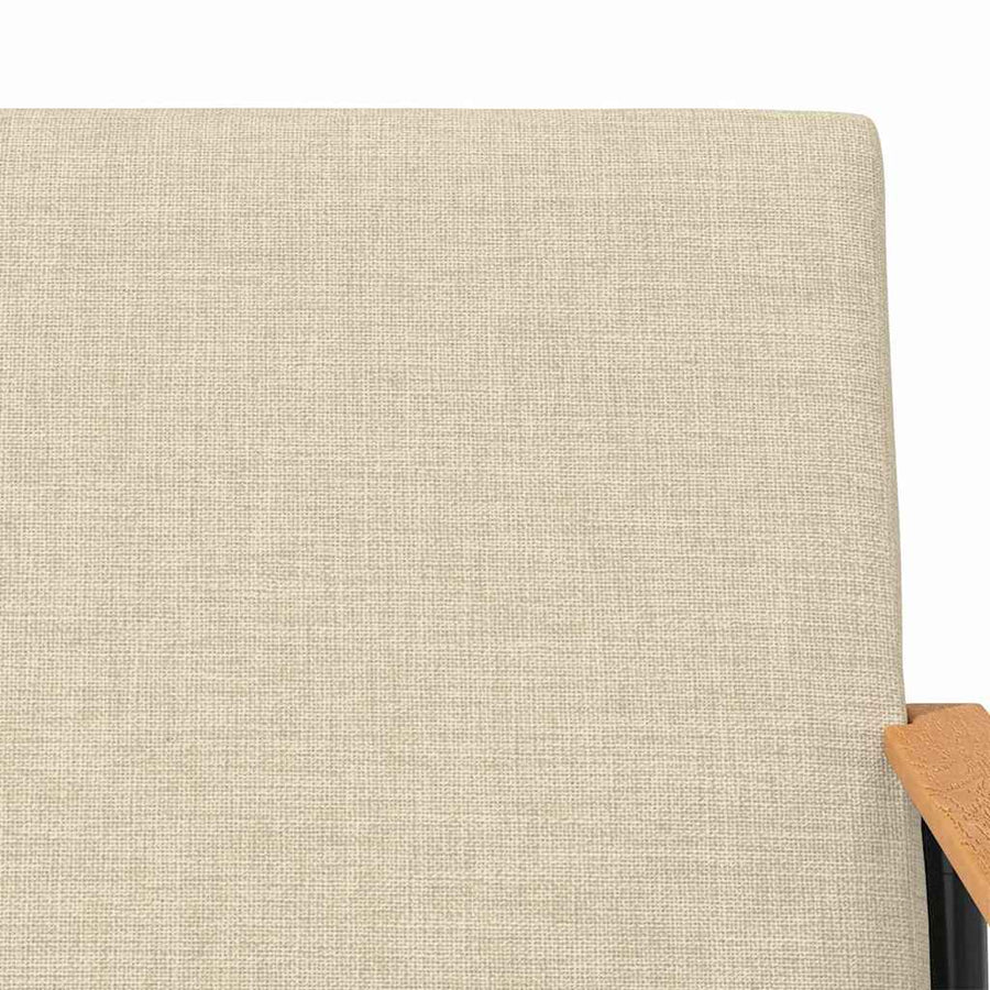 Fauteuil Crème 59 x 75 x 78 cm Stof