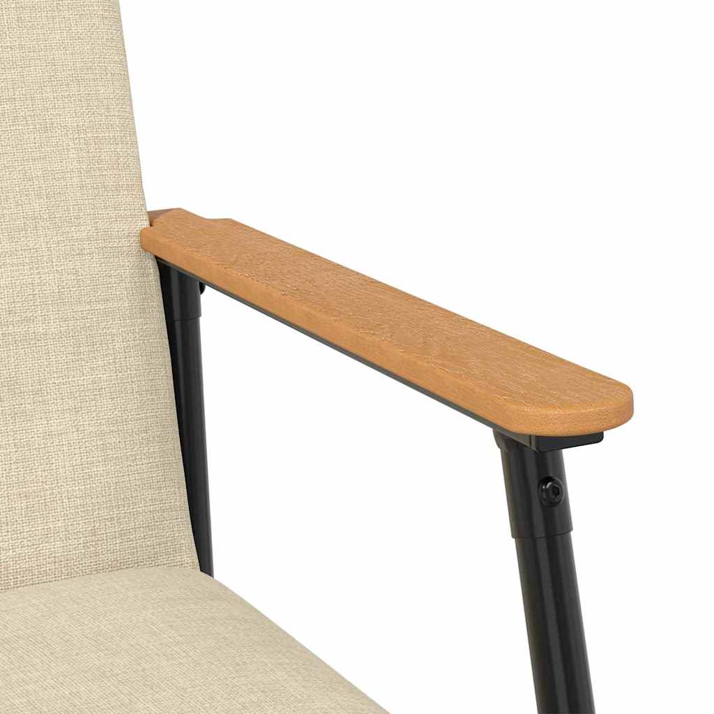 Fauteuil Crème 59 x 75 x 78 cm Stof