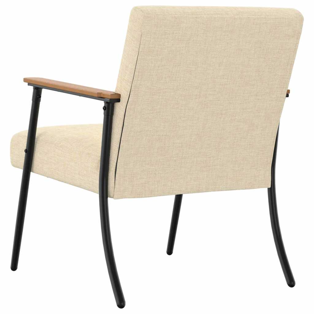 Fauteuil Crème 59 x 75 x 78 cm Stof