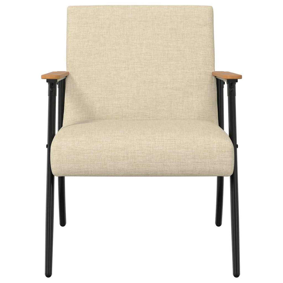 Fauteuil Crème 59 x 75 x 78 cm Stof