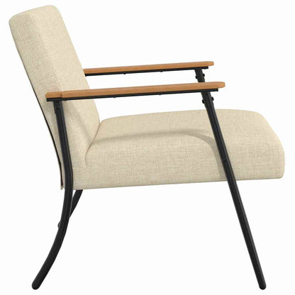 Fauteuil Crème 59 x 75 x 78 cm Stof