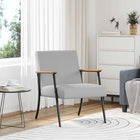 Fauteuil wolkengrijs 59x75x78 cm stof