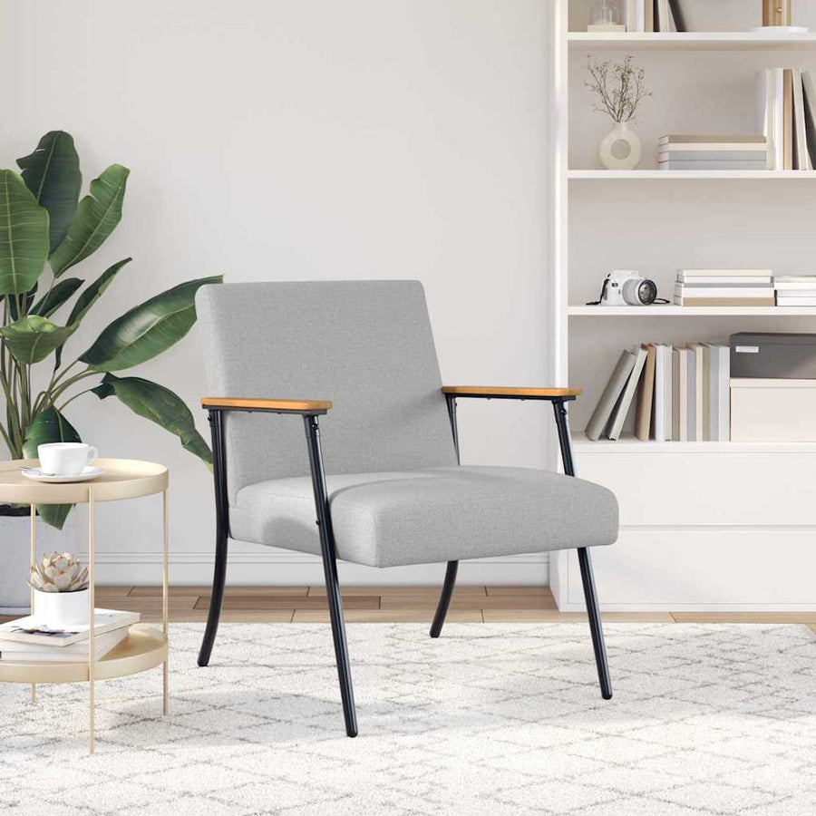 Fauteuil Wolkengrijs 59 x 75 x 78 cm Stof