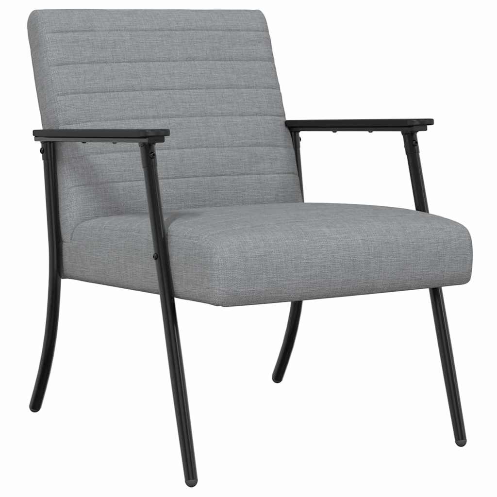 Fauteuil Lichtgrijs 59 x 75 x 78 cm Stof