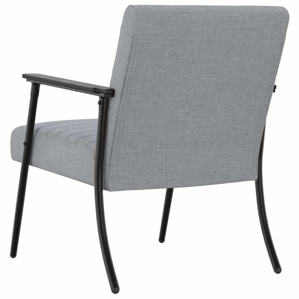 Fauteuil Lichtgrijs 59 x 75 x 78 cm Stof