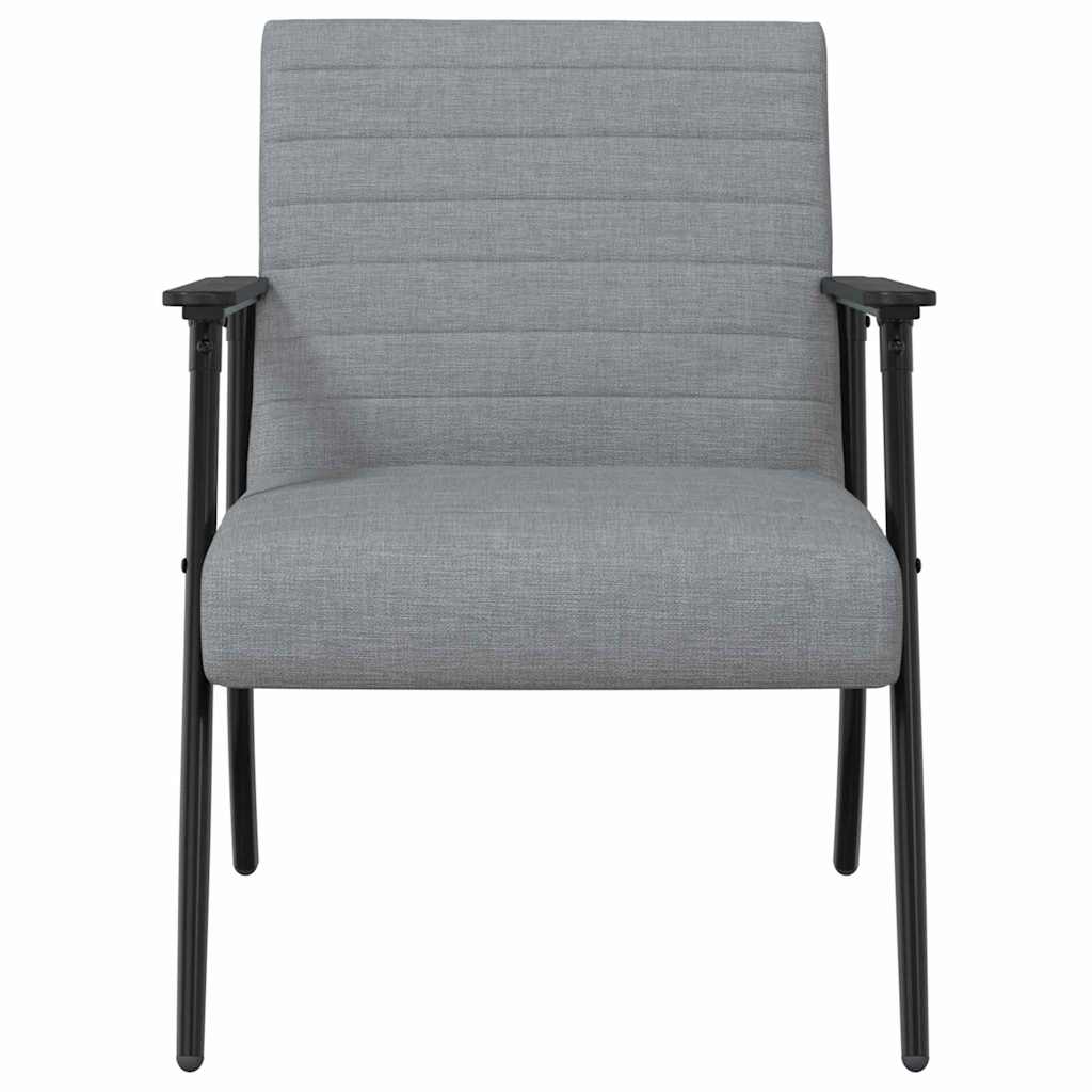 Fauteuil Lichtgrijs 59 x 75 x 78 cm Stof