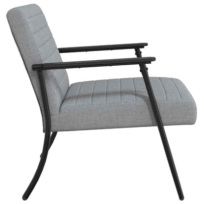 Fauteuil Lichtgrijs 59 x 75 x 78 cm Stof