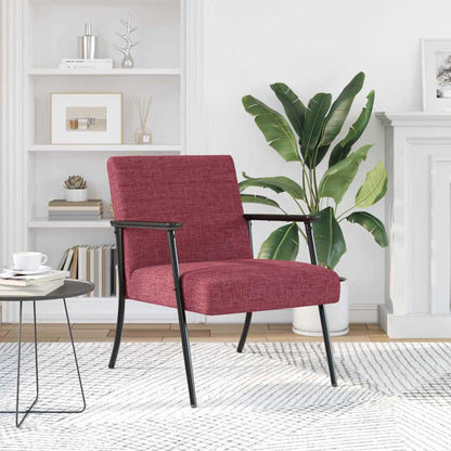 Fauteuil Wijnrood 59 x 75 x 78 cm Stof