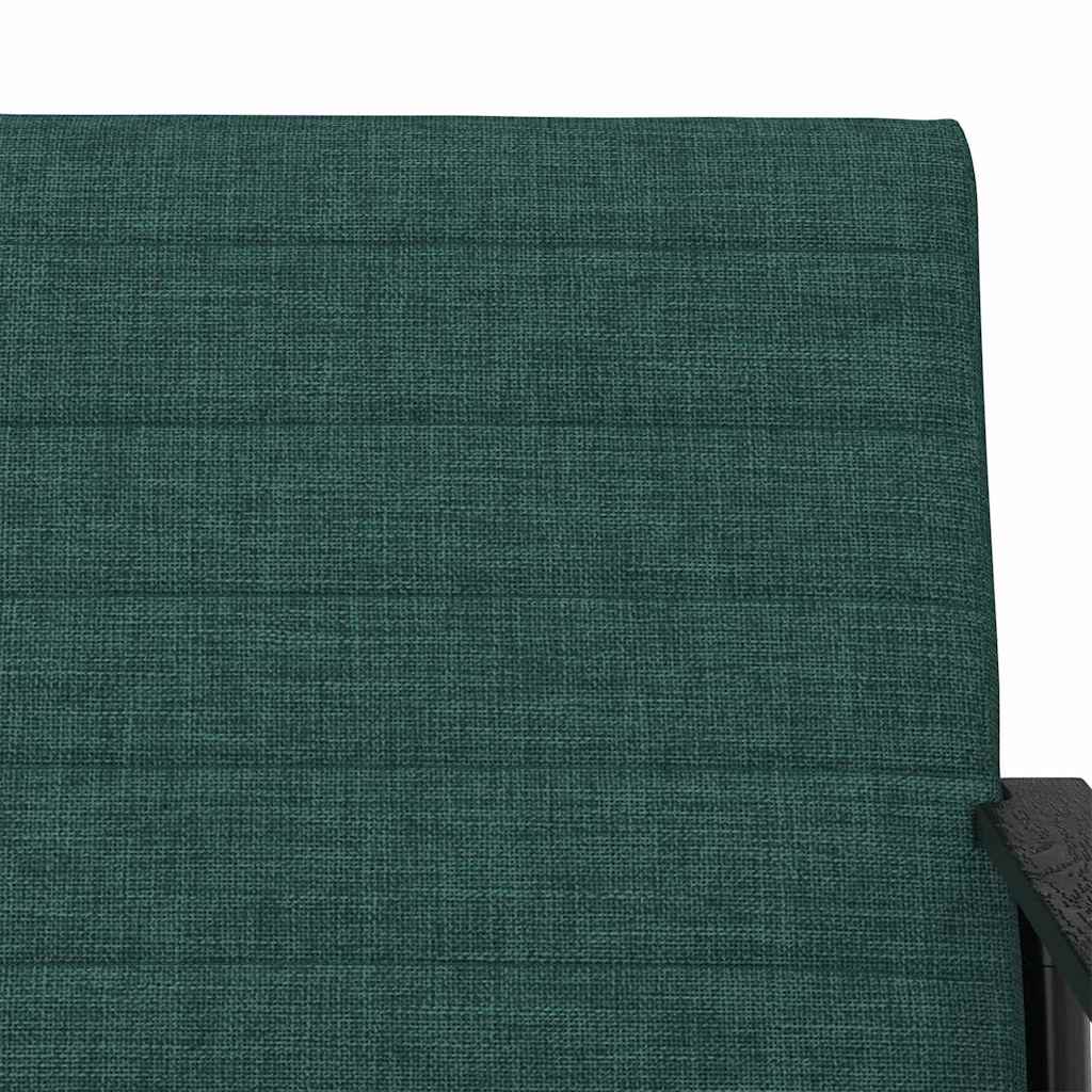 Fauteuil Donkergroen 59 x 75 x 78 cm Stof