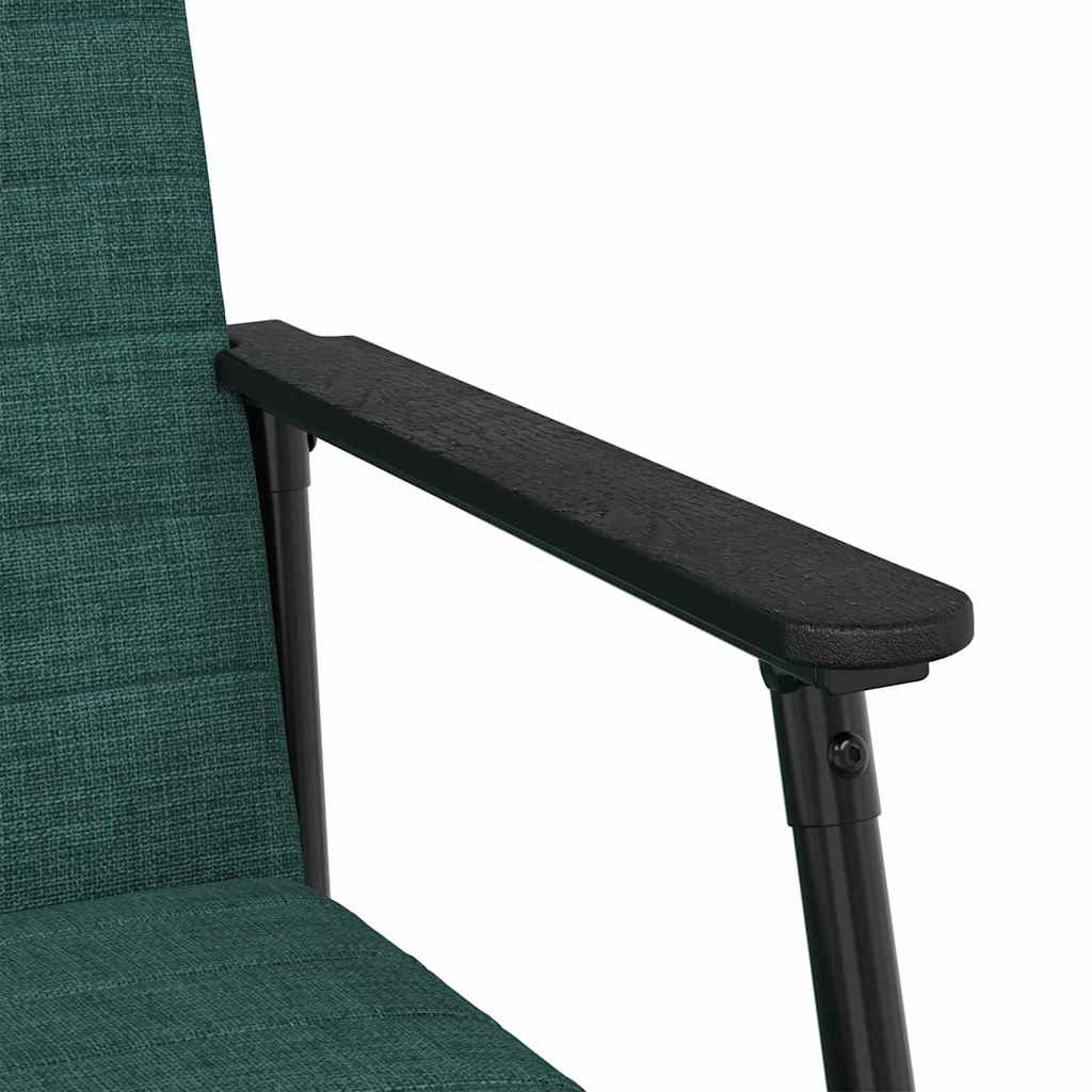 Fauteuil Donkergroen 59 x 75 x 78 cm Stof