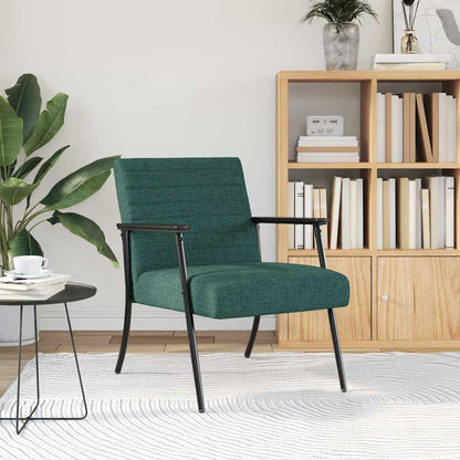 Fauteuil Donkergroen 59 x 75 x 78 cm Stof