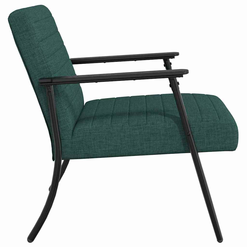 Fauteuil Donkergroen 59 x 75 x 78 cm Stof