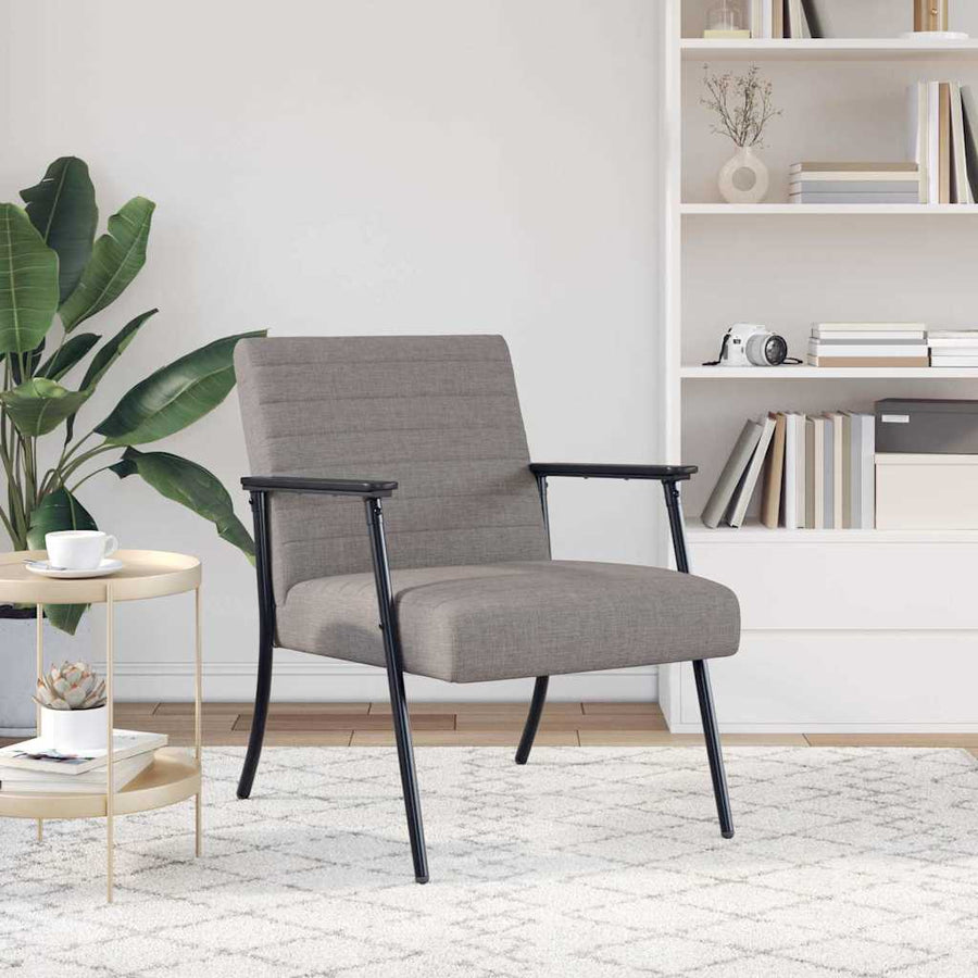 Fauteuil Taupe 59 x 75 x 78 cm Stof