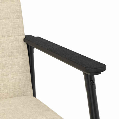 Fauteuil Crème 59 x 75 x 78 cm Stof