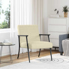 Fauteuil crème 59x75x78 cm stof