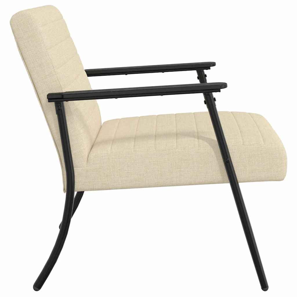 Fauteuil Crème 59 x 75 x 78 cm Stof