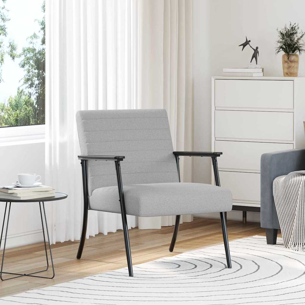 Fauteuil Wolkengrijs 59 x 75 x 78 cm Stof