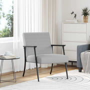 Fauteuil wolkengrijs 59x75x78 cm stof
