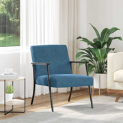 Fauteuil blauw 59x75x78 cm fluweel