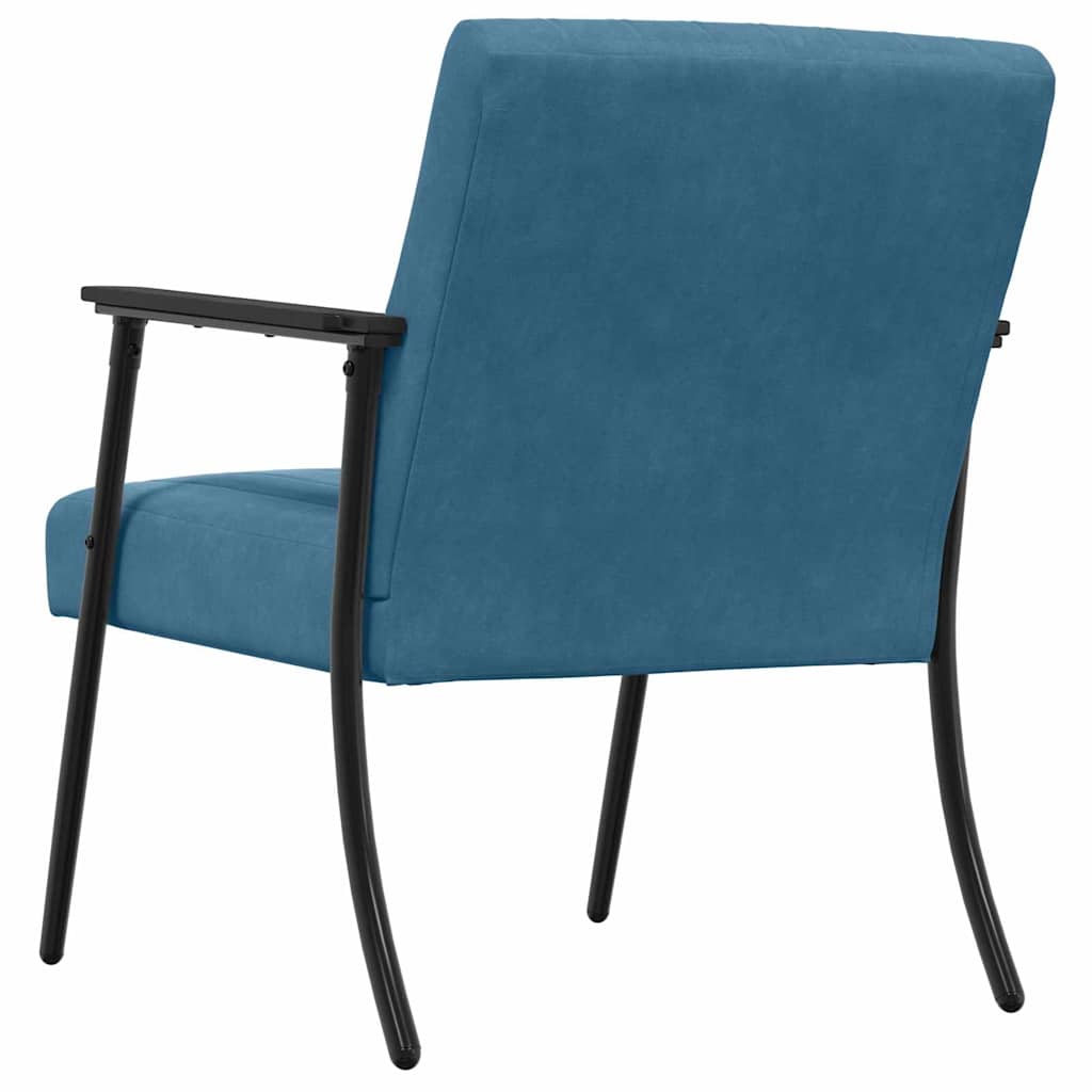 Fauteuil Blauw 59 x 75 x 78 cm Fluweel