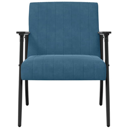 Fauteuil Blauw 59 x 75 x 78 cm Fluweel
