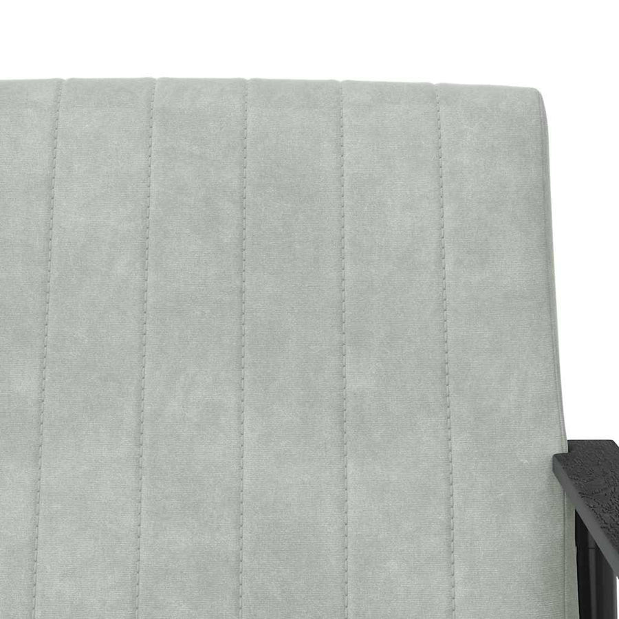 Fauteuil Lichtgrijs 59 x 75 x 78 cm Fluweel