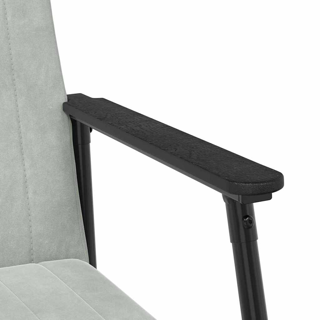 Fauteuil Lichtgrijs 59 x 75 x 78 cm Fluweel