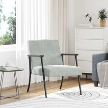 Fauteuil Lichtgrijs 59 x 75 x 78 cm Fluweel