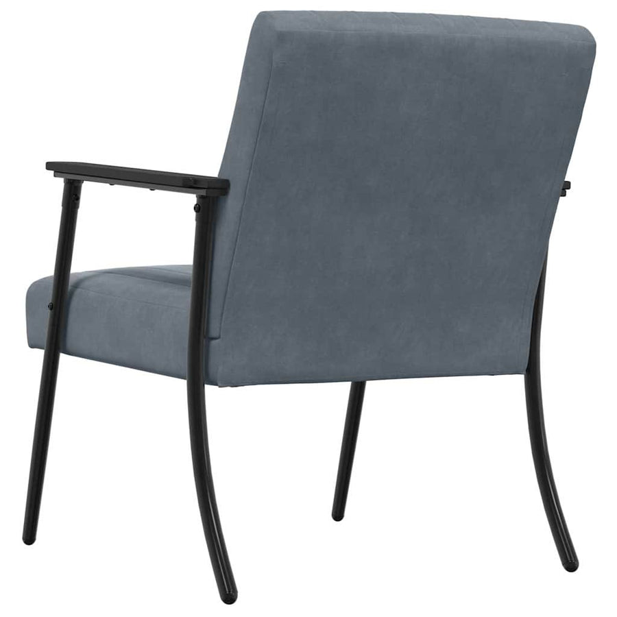 Fauteuil Donkergrijs 59 x 75 x 78 cm Fluweel