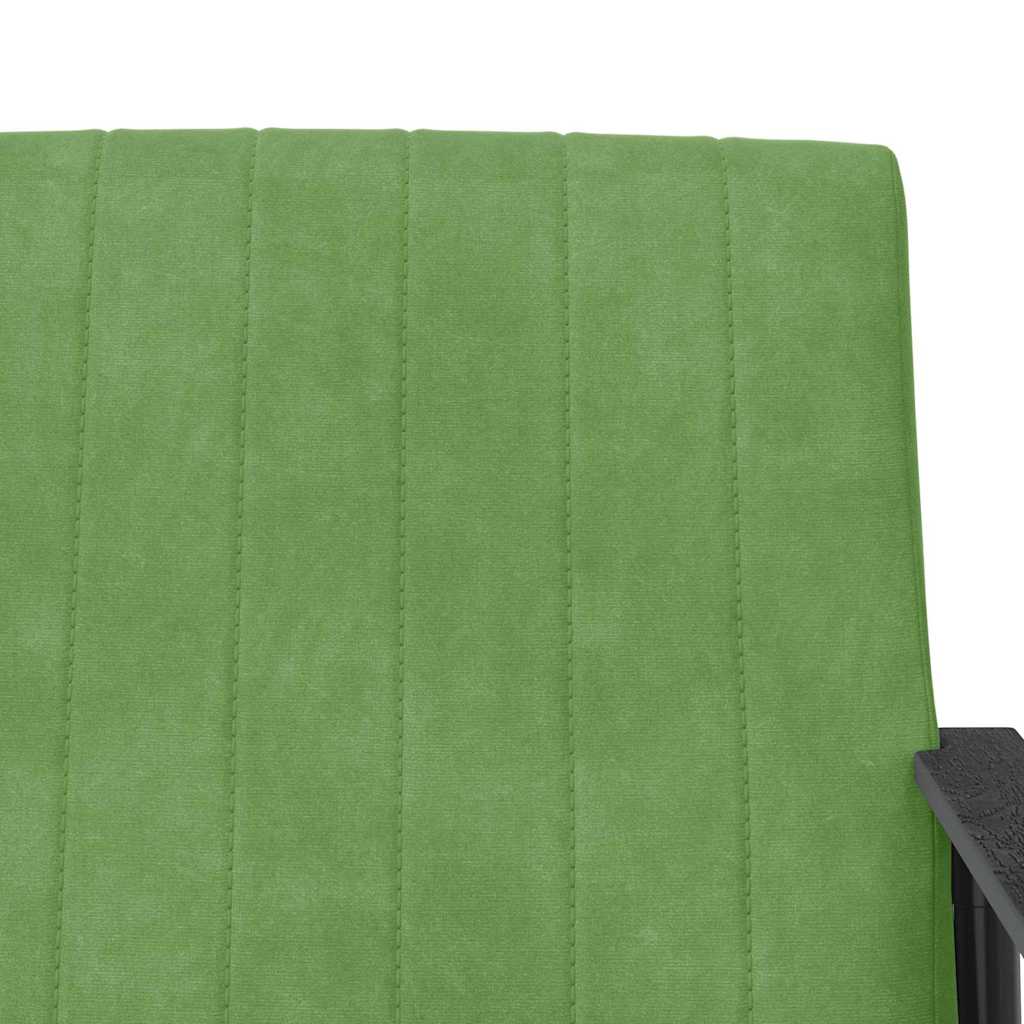 Fauteuil Lichtgroen 59 x 75 x 78 cm Fluweel