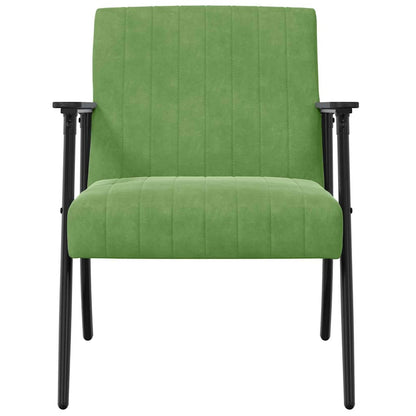 Fauteuil Lichtgroen 59 x 75 x 78 cm Fluweel