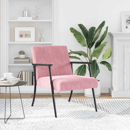 Fauteuil Roze 59 x 75 x 78 cm Fluweel