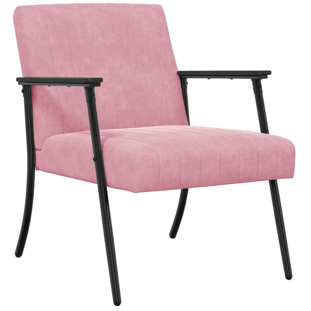 Fauteuil Roze 59 x 75 x 78 cm Fluweel