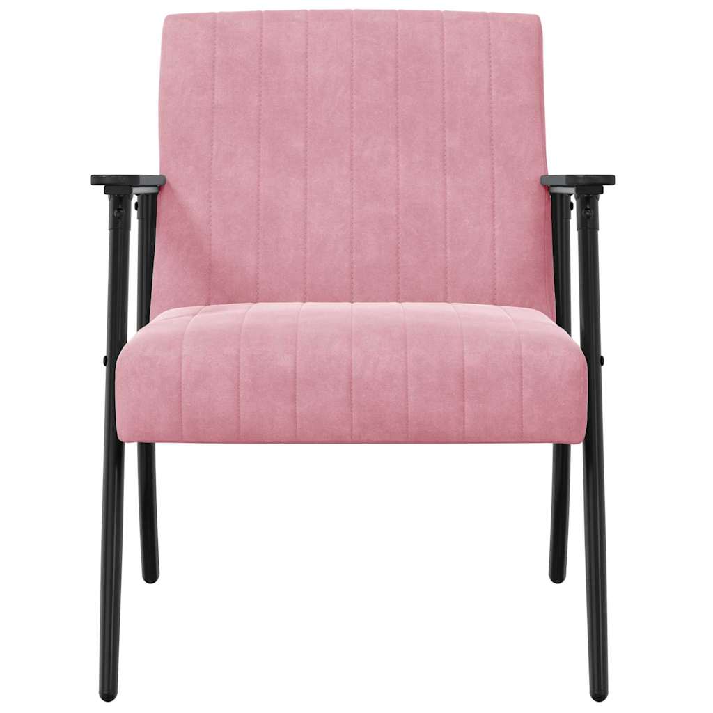 Fauteuil Roze 59 x 75 x 78 cm Fluweel