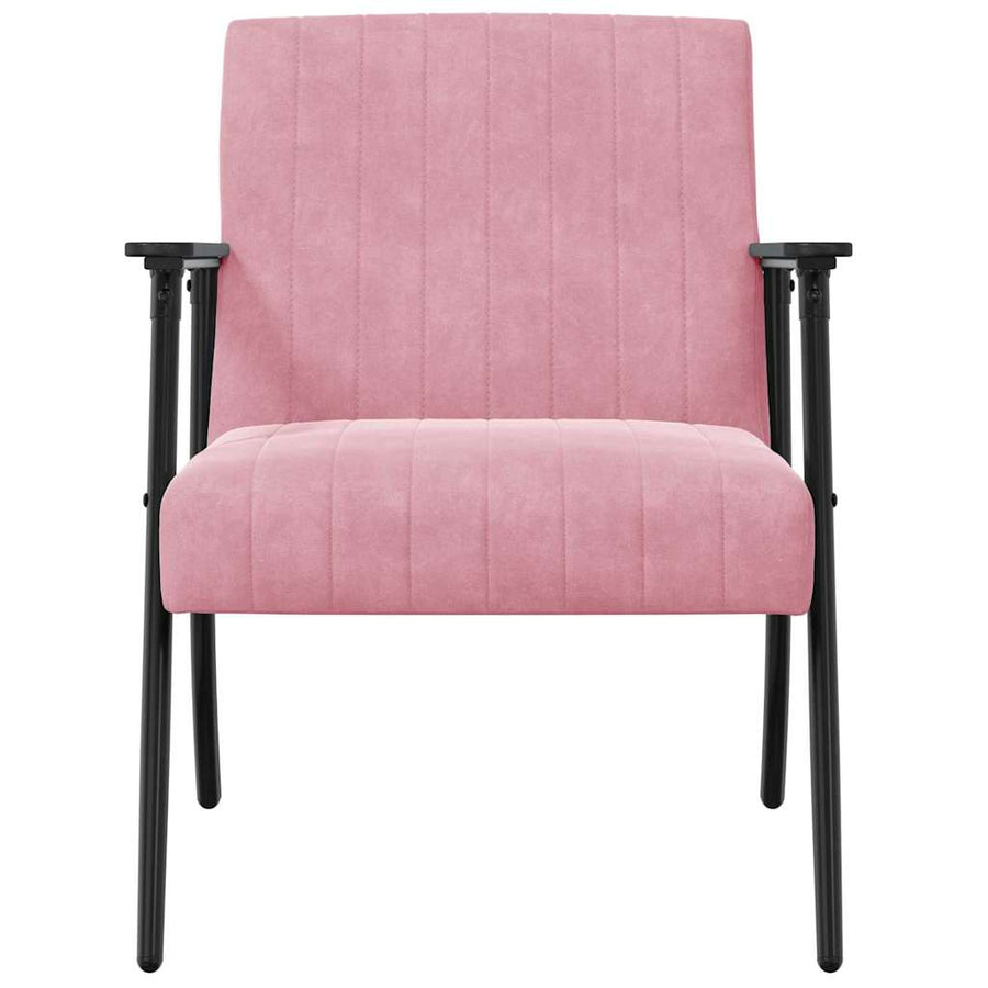 Fauteuil Roze 59 x 75 x 78 cm Fluweel