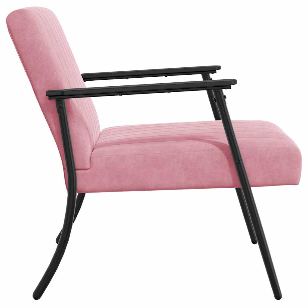 Fauteuil Roze 59 x 75 x 78 cm Fluweel