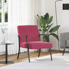 Fauteuil wijnrood fluweel 59x75x78 cm