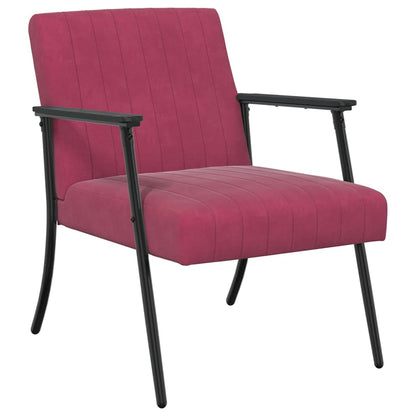 Fauteuil Wijnrood 59 x 75 x 78 cm Fluweel
