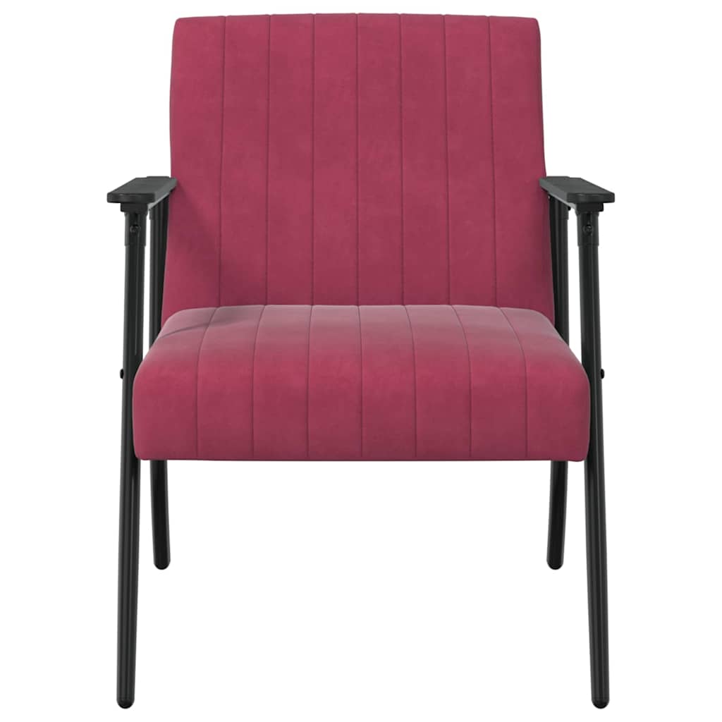 Fauteuil Wijnrood 59 x 75 x 78 cm Fluweel