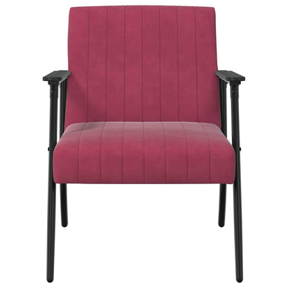 Fauteuil Wijnrood 59 x 75 x 78 cm Fluweel