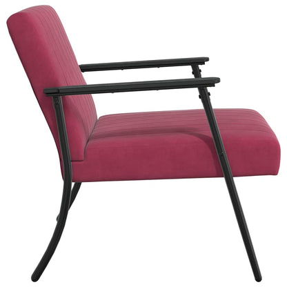 Fauteuil Wijnrood 59 x 75 x 78 cm Fluweel