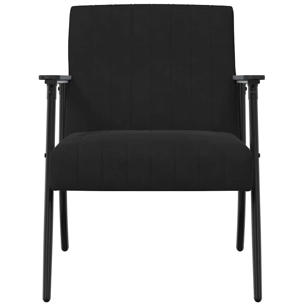 Fauteuil Zwart 59 x 75 x 78 cm Fluweel