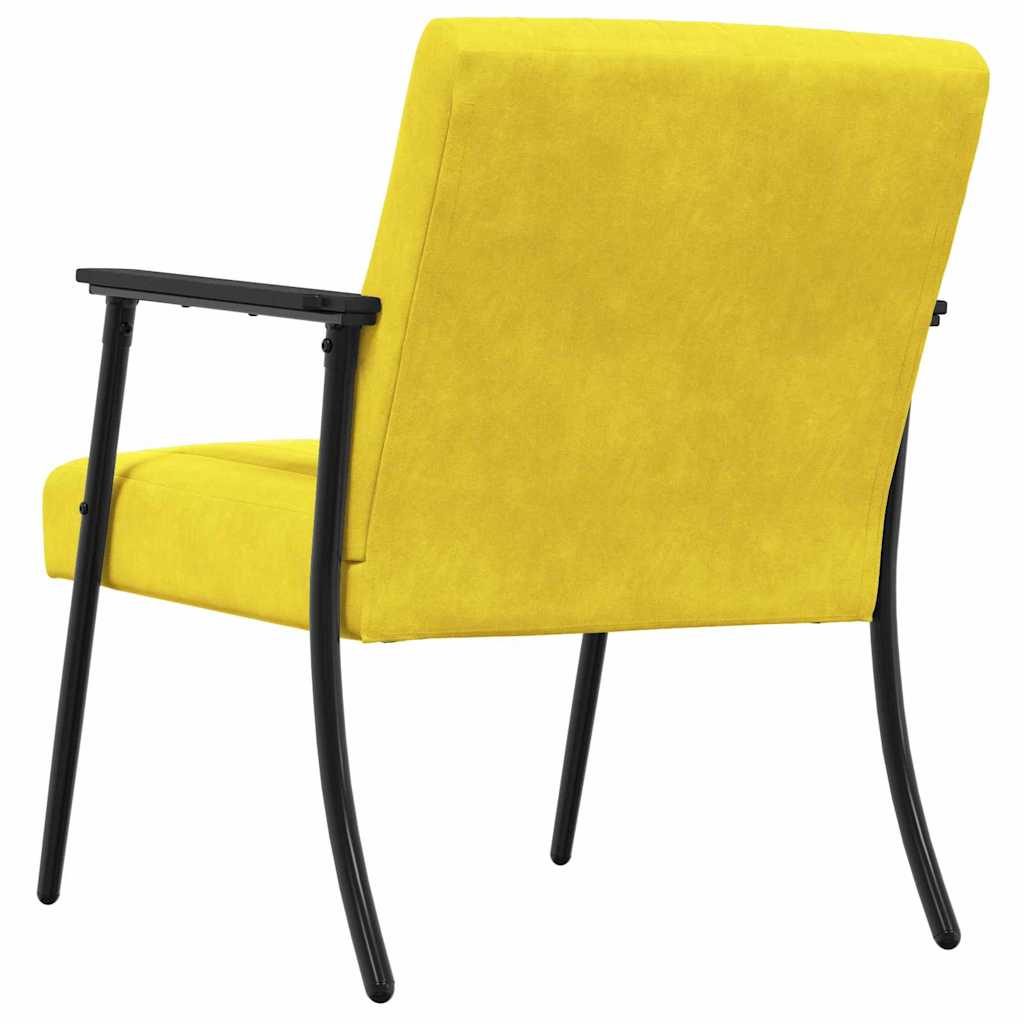 Fauteuil Geel 59 x 75 x 78 cm Fluweel