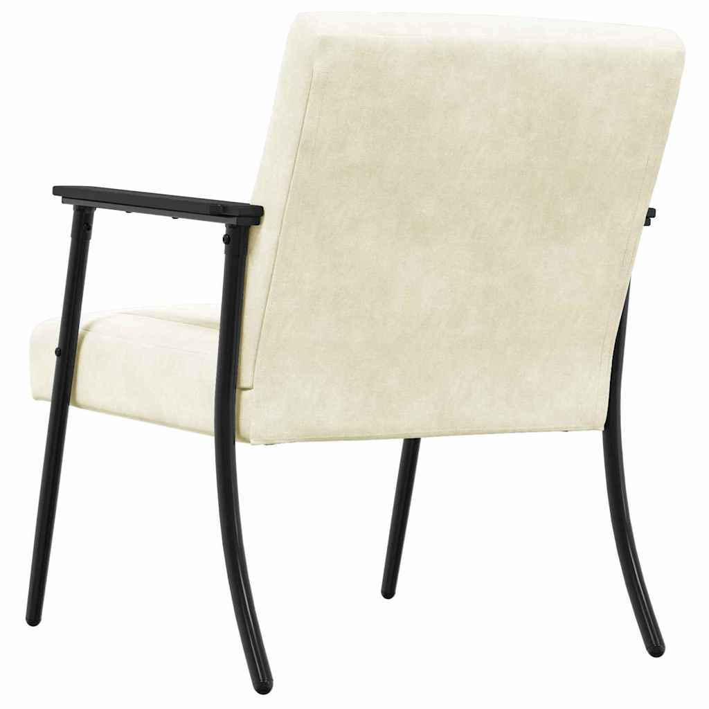 Fauteuil Crème 59 x 75 x 78 cm Fluweel